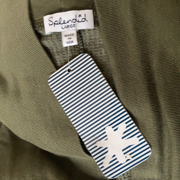 💛NEW!💛Splendid Taupe Open Front Cardigan - Picture 5 of 5